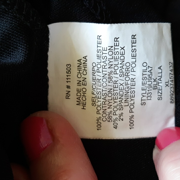 Lily Rose black lace sleeveless dress xl - Picture 5 of 5